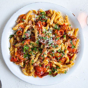 Casarecce - tomaat - Wodka - chorizo