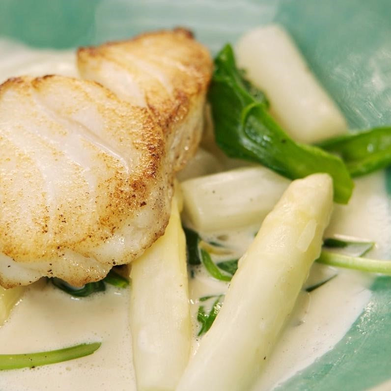 Hoofdgerecht; Schelvis - schorseneren - kervel