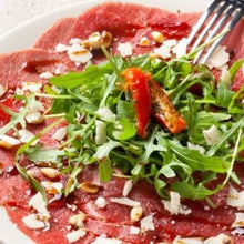 Afbeelding in Gallery-weergave laden, Carpaccio van runds - parmezaan - rucola
