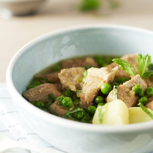 Hoofdgerecht: Kalfsblanquette - zilveruitjes - Parijse champignon